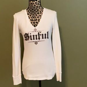 Long sleeved waffle shirt